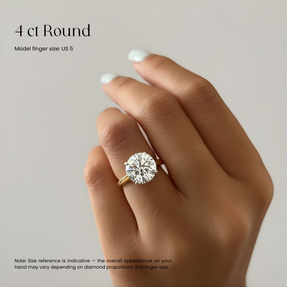 Pear Cut Diamond Solitaire Engagement Ring in Solid Gold⁠