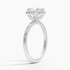 18K Solid Gold Classic Halo Ring