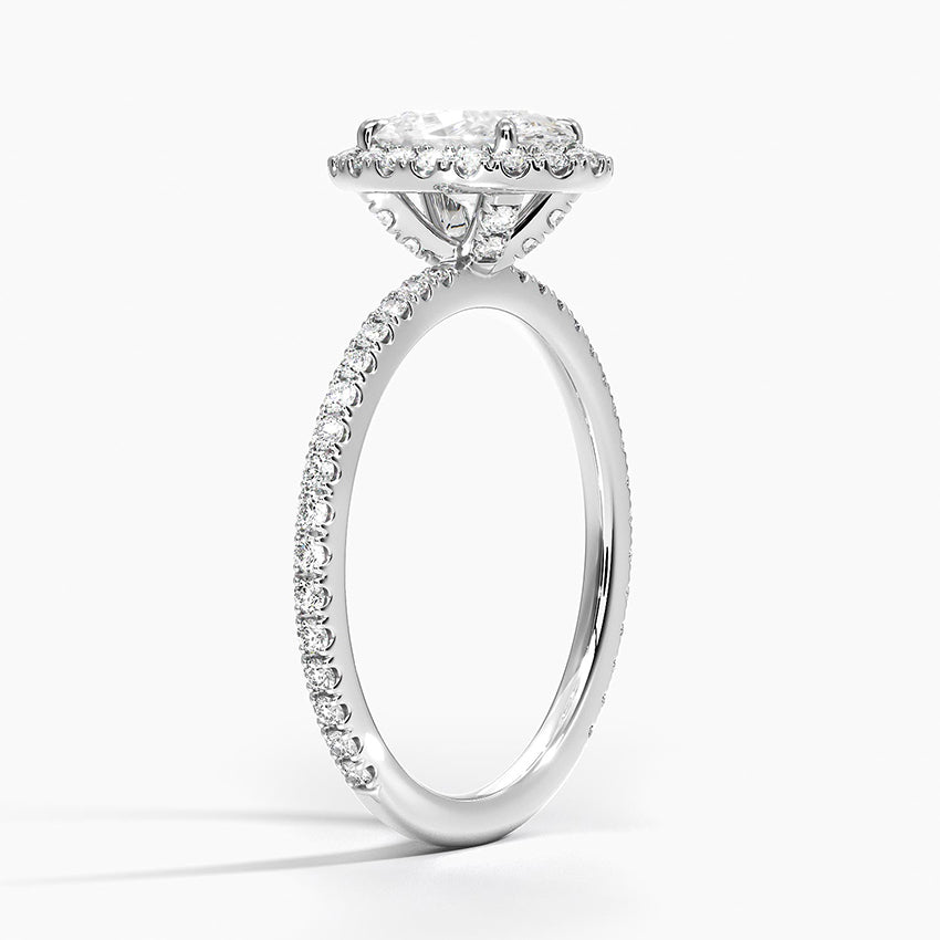 Halo Pave Ring