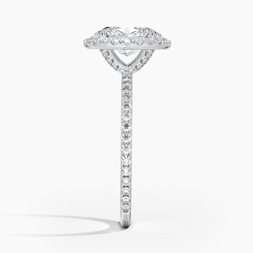 Halo Pave Ring