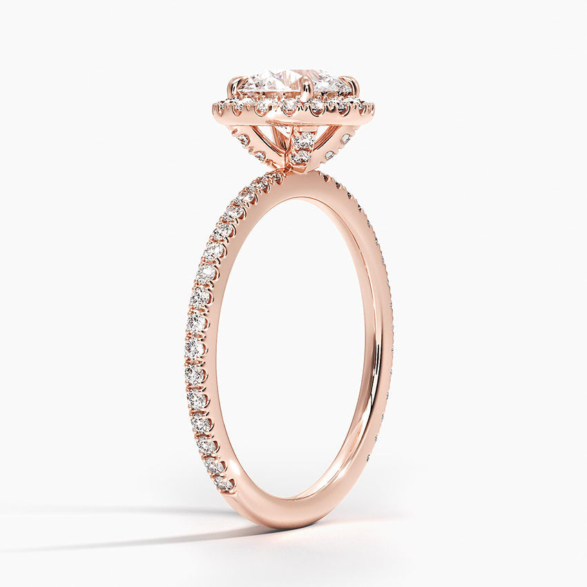 Halo Pave Ring