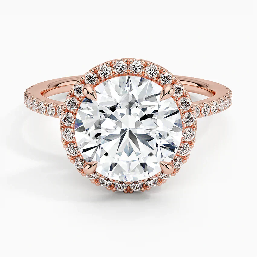 Halo Pave Ring