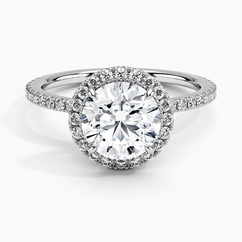 Halo Pave Ring