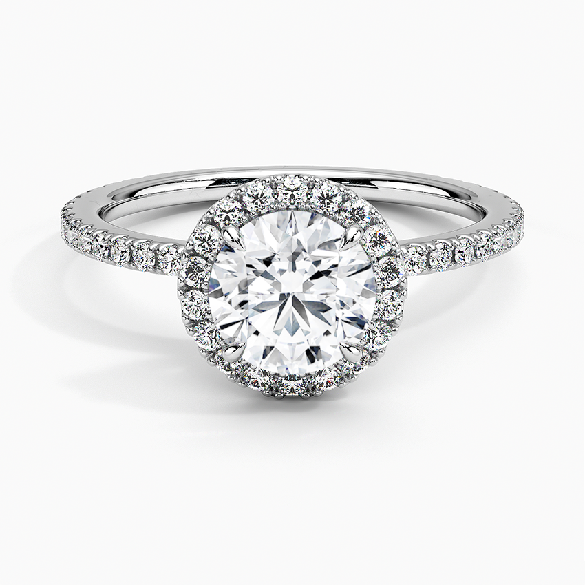 Halo Pave Ring