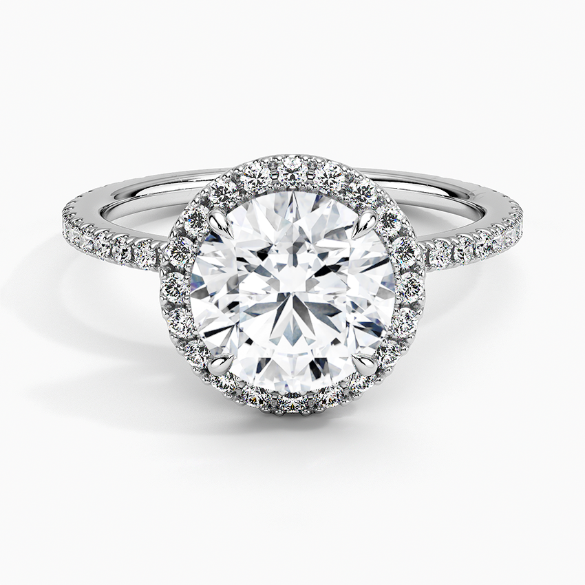 Halo Pave Ring