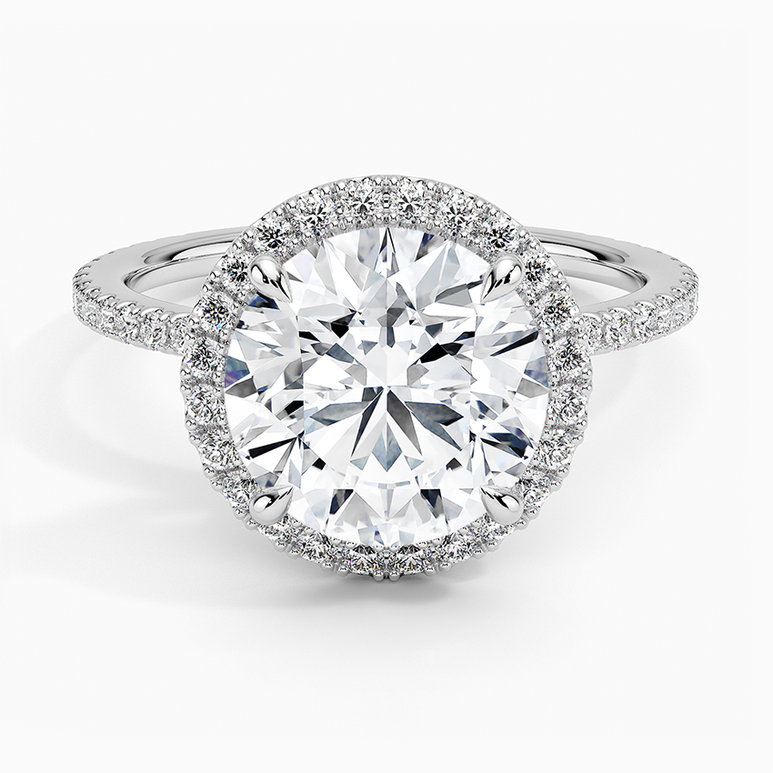 Halo Pave Ring