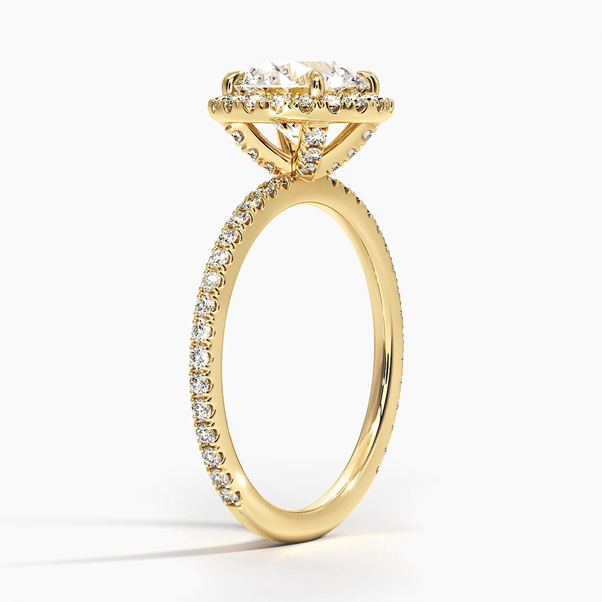 Halo Pave Ring