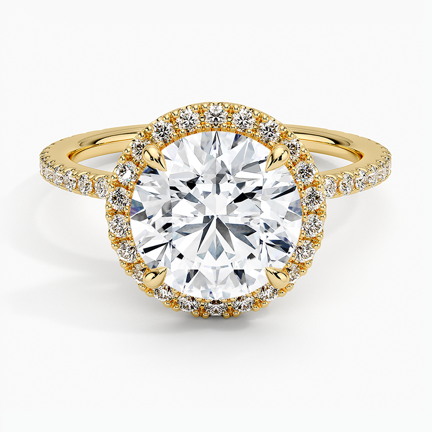 Halo Pave Ring