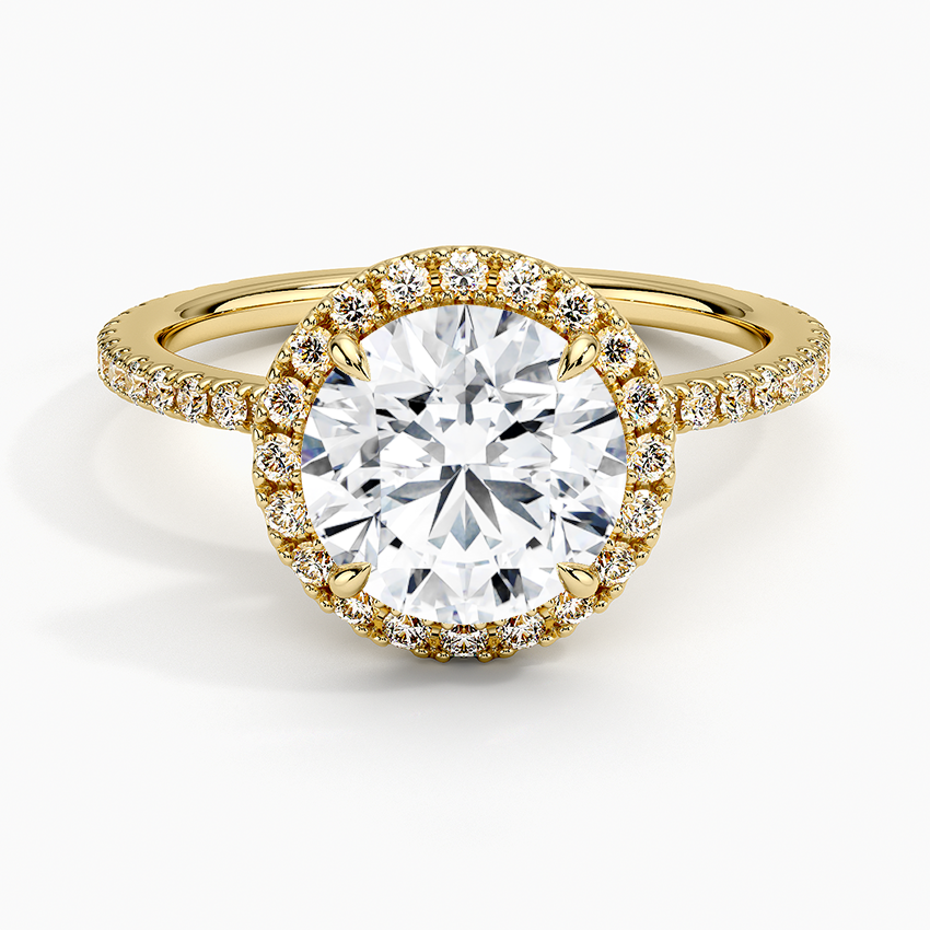 Halo Pave Ring