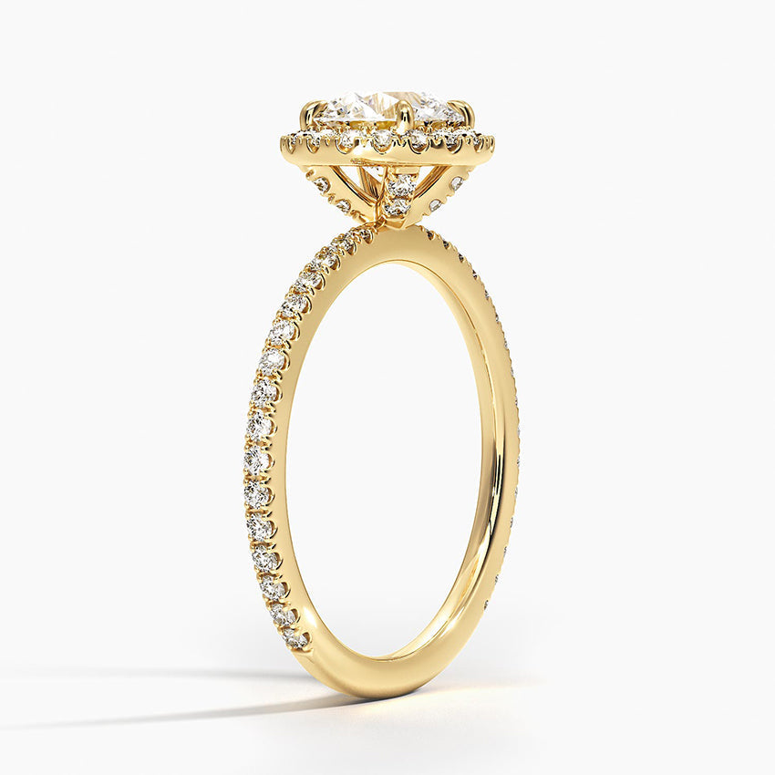Halo Pave Ring