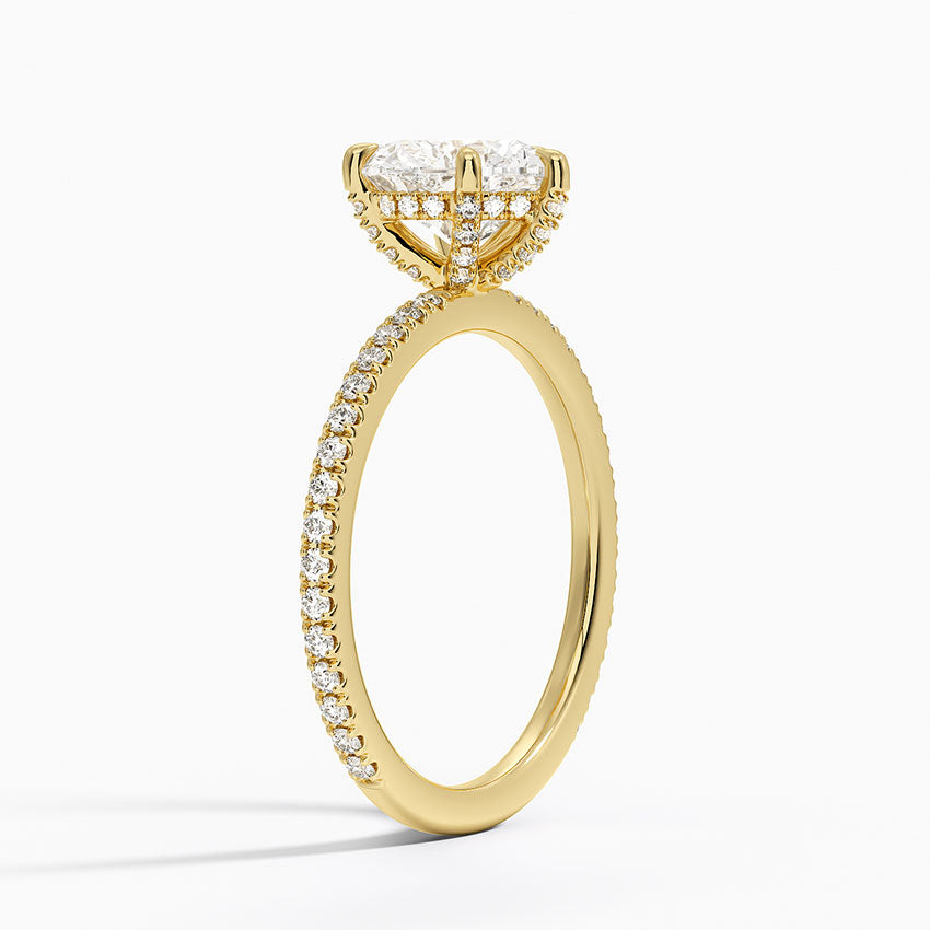 Halo Pave Ring