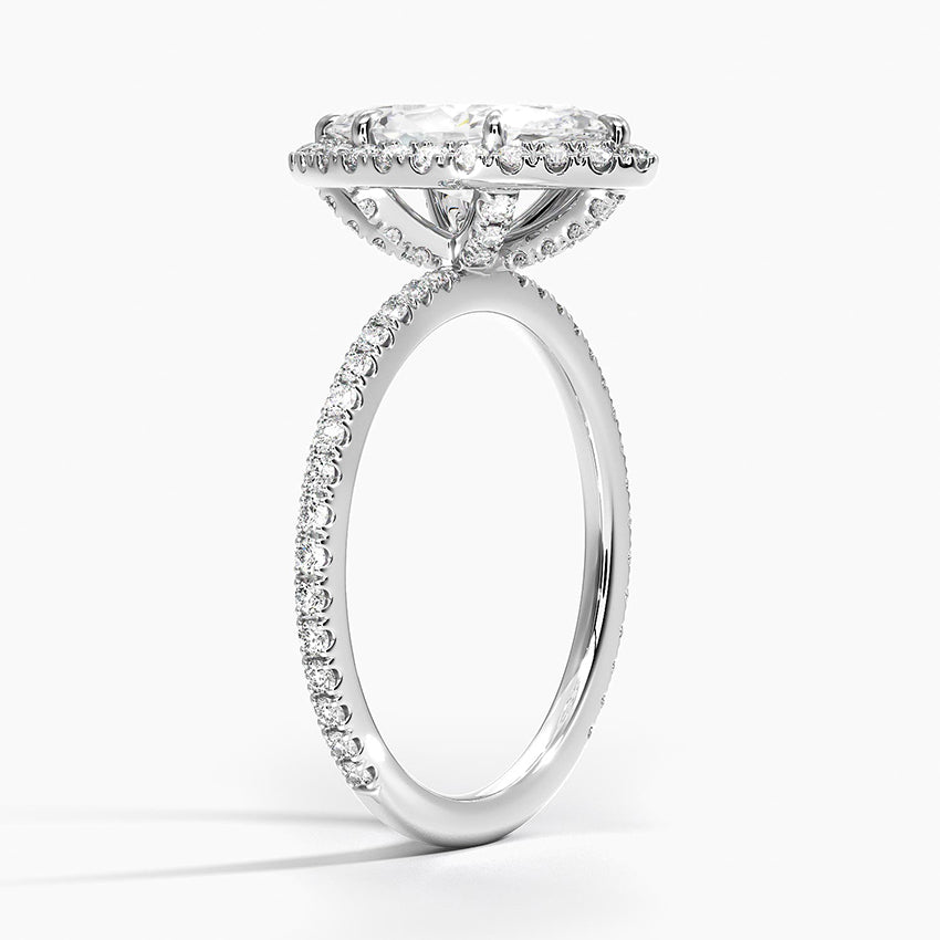 Halo Pave Ring