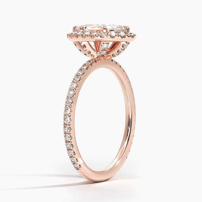 Halo Pave Ring