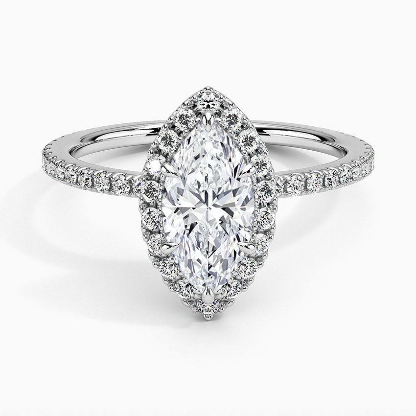 Halo Pave Ring