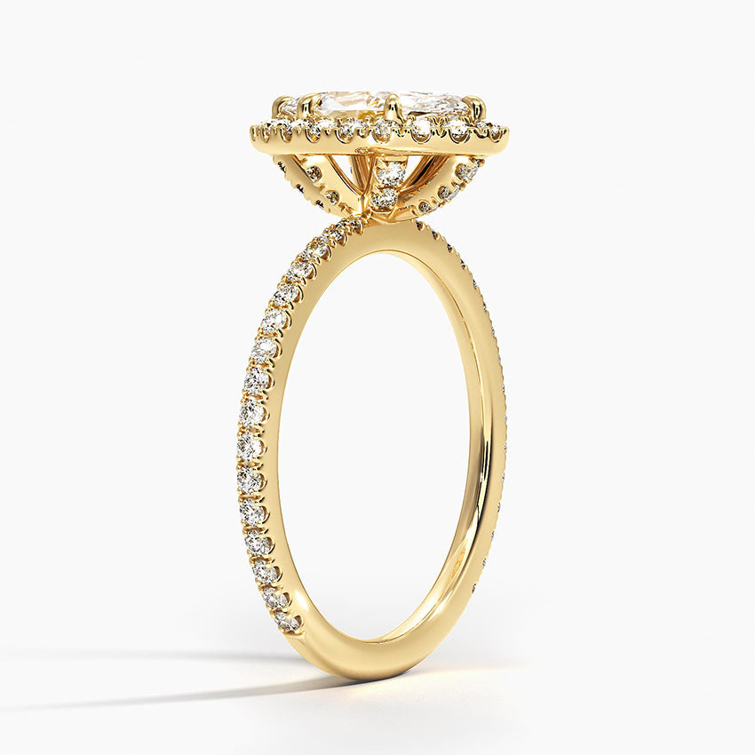 Halo Pave Ring