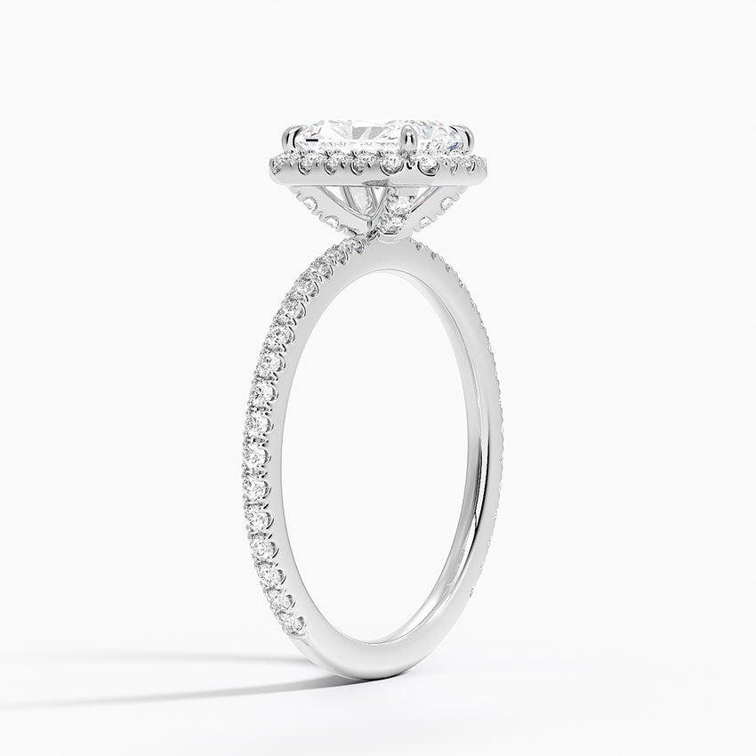 Halo Pave Ring