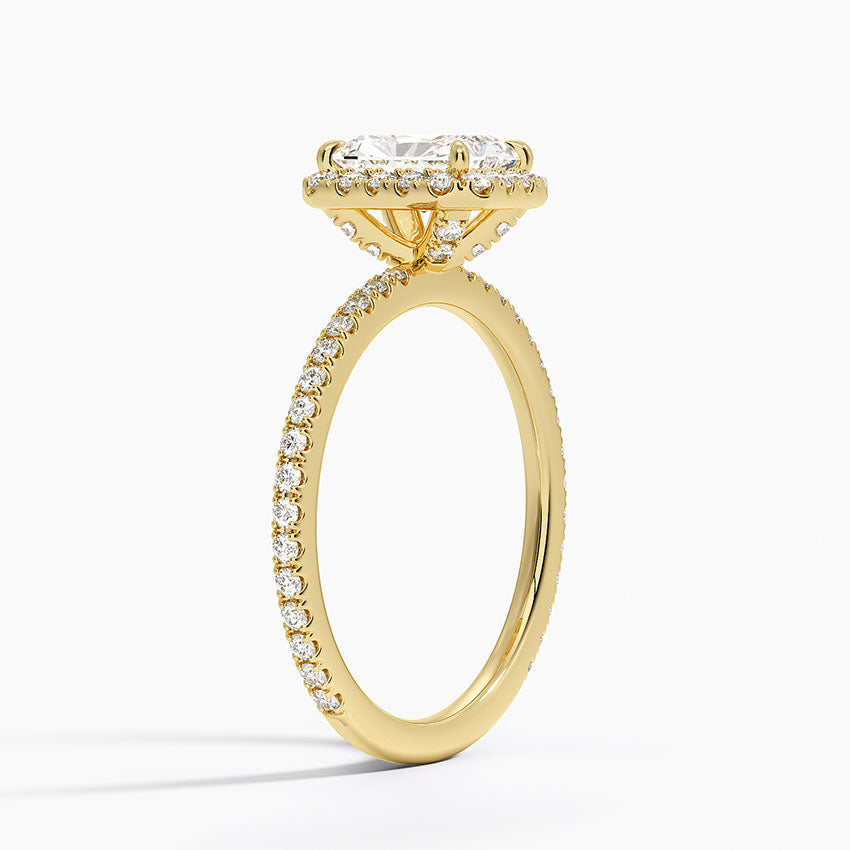 Halo Pave Ring