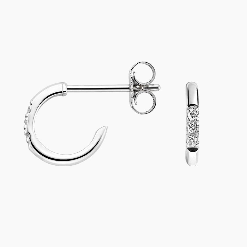 Flux Hoop Lab Diamond Earrings (0.02 ct * 2 ) 18K Gold