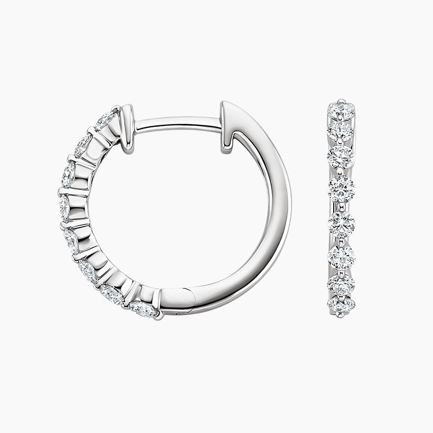 Lyon Hoop Lab Diamond Earrings (0.25 ct * 2 ) 18K Gold