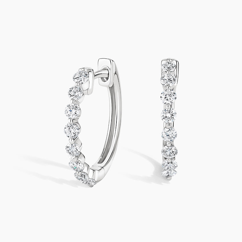 Lyon Hoop Lab Diamond Earrings (0.25 ct * 2 ) 18K Gold