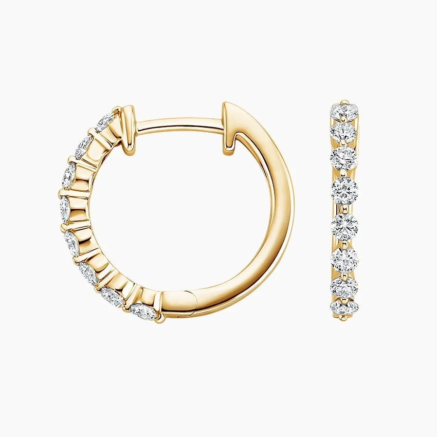 Lyon Hoop Lab Diamond Earrings (0.25 ct * 2 ) 18K Gold