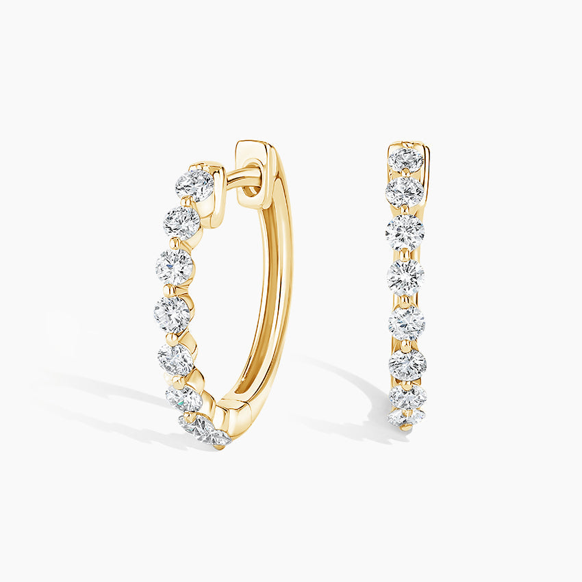 Lyon Hoop Lab Diamond Earrings (0.25 ct * 2 ) 18K Gold