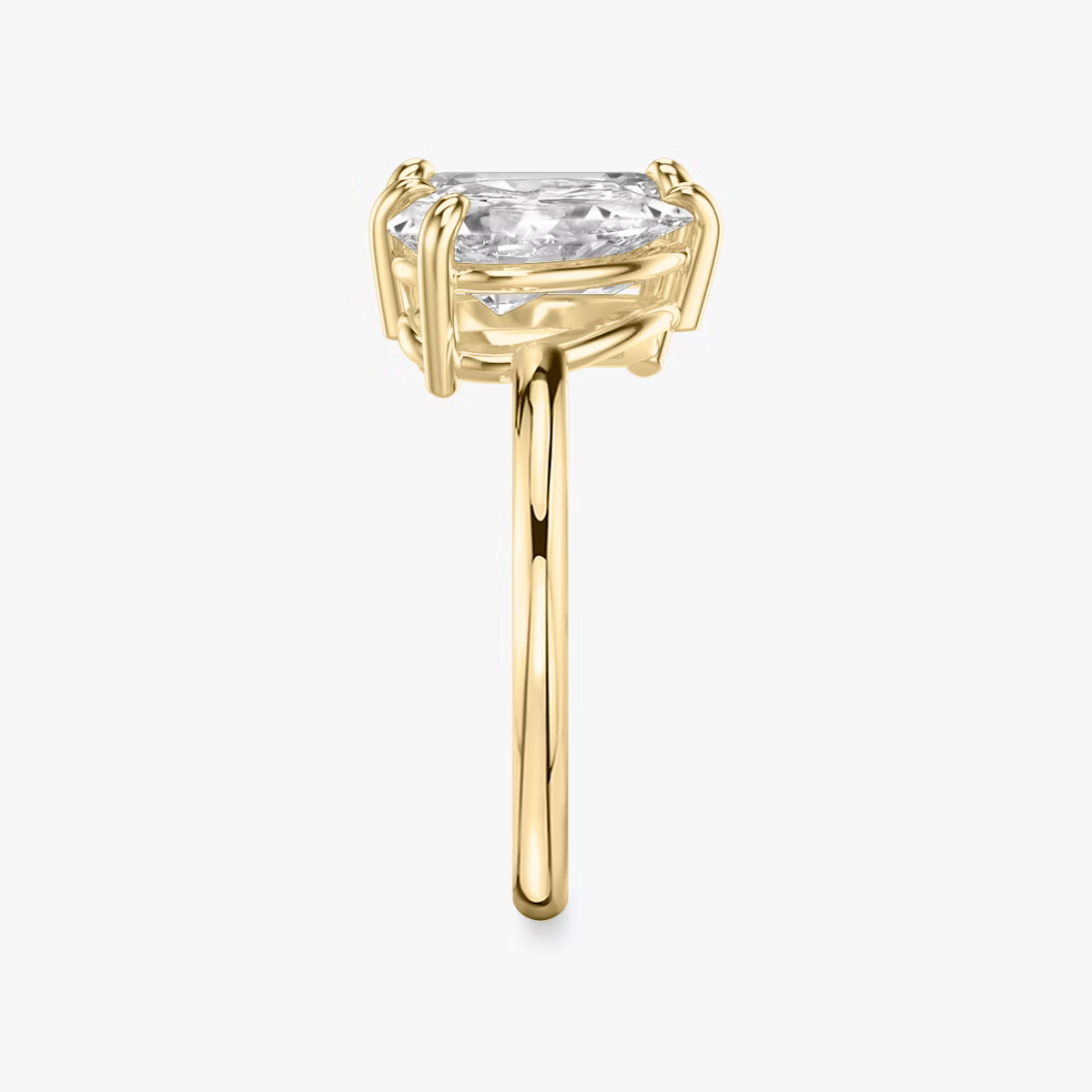 18K Solid Gold 3 Carat Toi et Moi Lab Diamond Ring