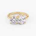 ecomposer-view with diamond shape-round-and-oval,ecomposer-metal type-yellow-gold-18k