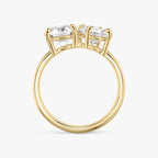 Round & Oval Cut Toi et Moi Diamond Engagement Ring in Solid Gold⁠