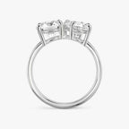 Round & Oval Cut Toi et Moi Diamond Engagement Ring in Solid Gold⁠