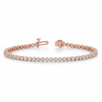 My Store 4 18K solid gold bracelet featuring 2 carats of round lab-grown diamonds in polished bezel settings.
