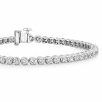 My Store 4 18K solid gold bracelet featuring round lab-grown diamonds in polished bezel settings on a white background