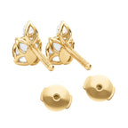 My Store 4 18K solid gold Nahla earrings featuring 2.4 carat round lab-grown diamonds in a double round design.