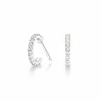 My Store 4 18K solid gold hoop earrings featuring 0.2 carat lab-grown diamonds in a delicate, sparkling design.