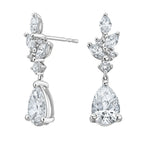 My Store 4 18K solid gold drop earrings featuring 2.7 carat lab-grown diamonds in a graceful pear-shaped design.