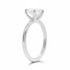 My Store 4 18K solid gold solitaire diamond ring set featuring a brilliant cut diamond in a classic prong setting