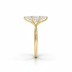 My Store 4 18K solid gold solitaire ring featuring a brilliant lab-grown diamond in a classic side profile setting.