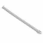 My Store 4 Bloomline floral diamond line bracelet featuring marquise and round cut diamond clusters in solid gold.