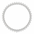 My Store 4 bridal necklace featuring a fringe of pear and marquise-cut diamonds in 18K white gold.
