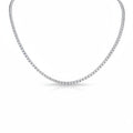 My Store 4 classic tennis choker necklace featuring a continuous line of brilliant-cut diamonds in white gold