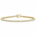 My Store 4 18K solid gold bracelet featuring 2 carat round lab-grown diamonds in polished bezel settings.