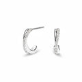 My Store 4 18K solid gold hoop stud earrings featuring round brilliant lab-grown diamonds in a sleek, modern design.