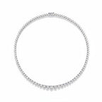 My Store 4 graduated Riviera tennis necklace featuring brilliant diamonds in a three-prong setting on white gold.