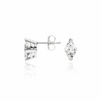 My Store 4 18K solid gold stud earrings featuring 0.7 carat marquise-cut lab-grown diamonds with a polished finish.