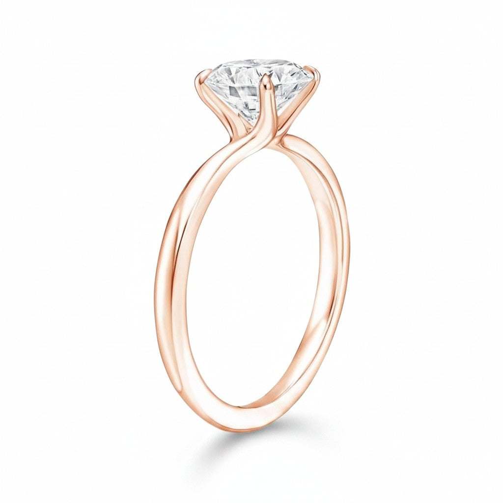 My Store 4 18K solid gold engagement ring featuring a brilliant marquise-cut lab-grown diamond in a sleek setting.