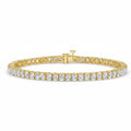 My Store 4 18K solid gold tennis bracelet featuring a continuous row of 8 carat oval lab-grown diamonds.