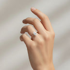 My Store 4 pear cut solitaire engagement ring with a brilliant teardrop diamond on a polished yellow gold band.