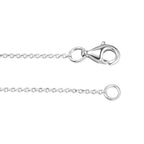 My Store 4 silver cable chain necklace with a secure lobster claw clasp and round jump ring closure