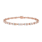 My Store 4 two-tone tennis bracelet featuring alternating fancy yellow cushion and white pear-cut diamonds in gold.