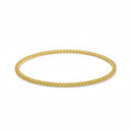 My Store 4 fancy yellow round-cut diamond tennis bracelet in a solid yellow gold four-prong setting.
